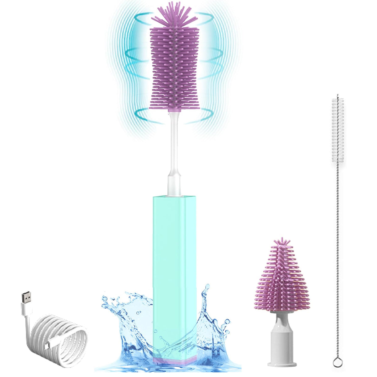 Rechargeable 360° Electric Bottle Brush