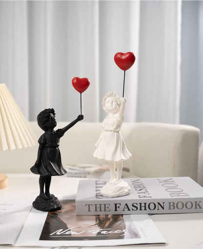 Balloon Girl Resin Décor