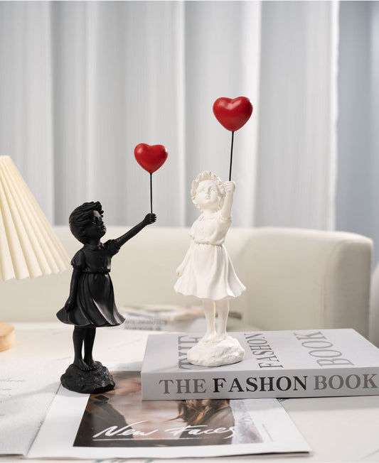 Balloon Girl Resin Décor