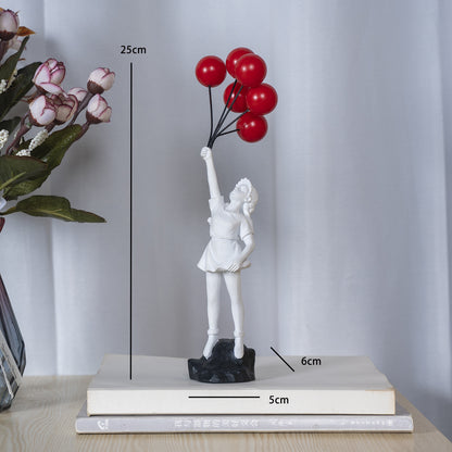 Balloon Girl Resin Décor