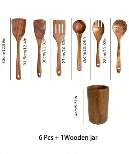 Japanese Wooden Utensil Set
