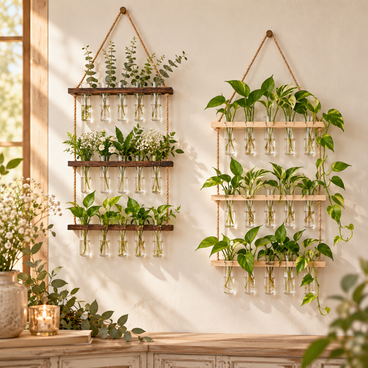 Three-Tier Botanical Wall Vase