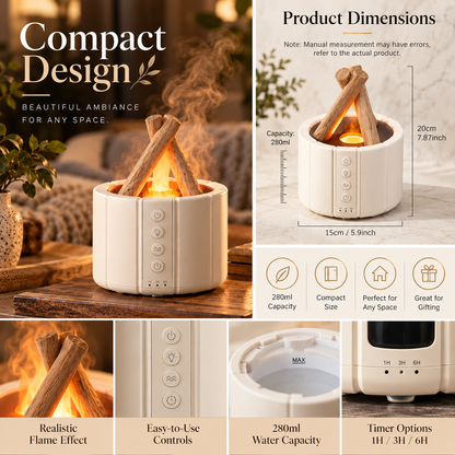 Diffuseur d'arômes à effet flamme