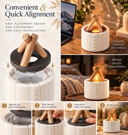 Diffuseur d'arômes à effet flamme