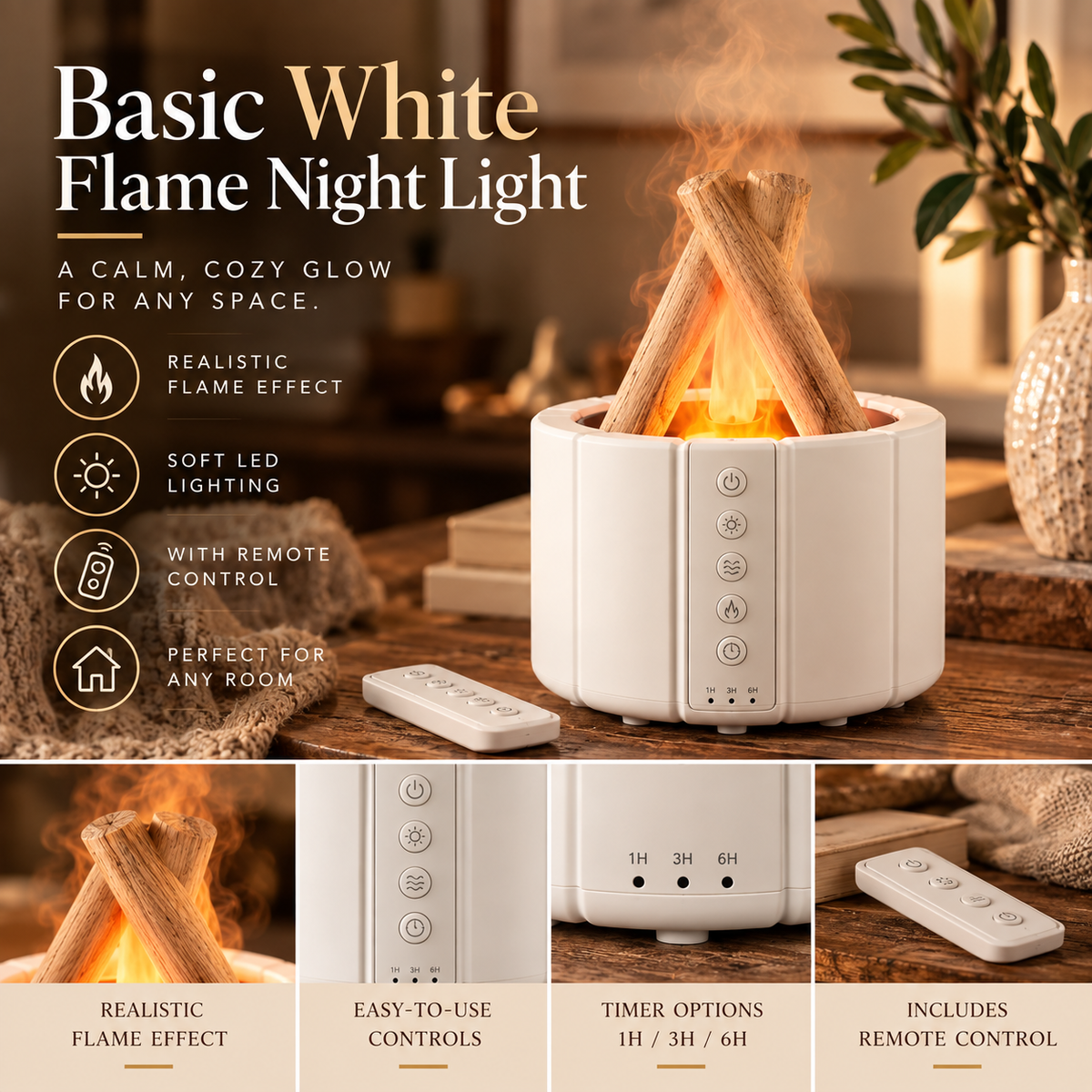 Diffuseur d'arômes à effet flamme