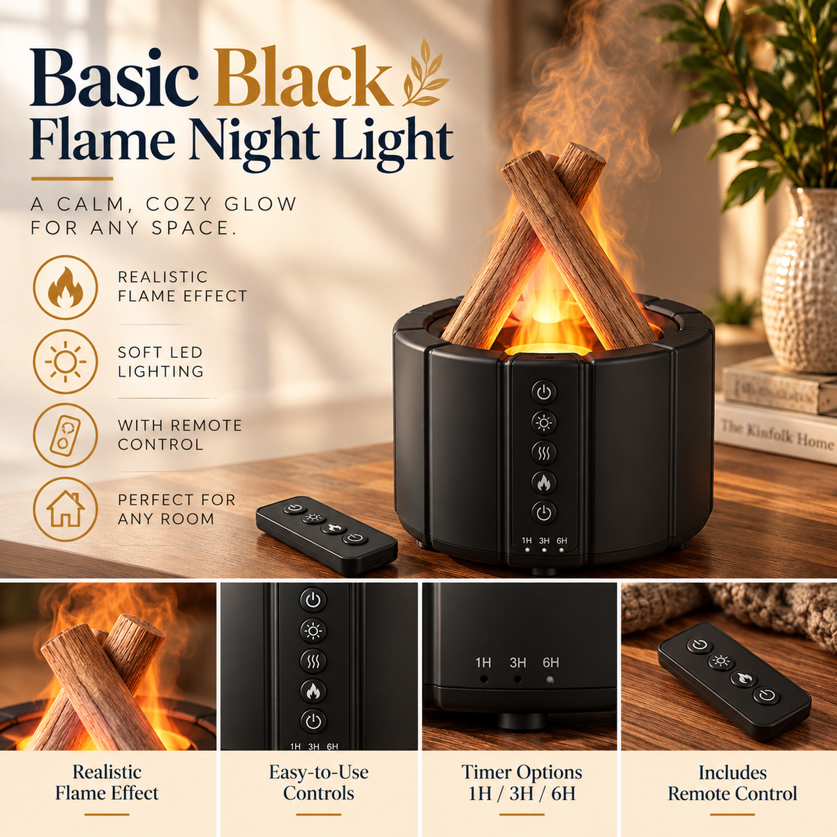Diffuseur d'arômes à effet flamme