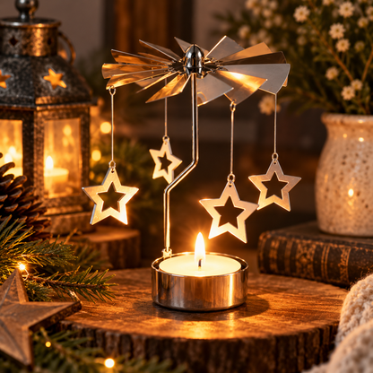 Spinning Charm Candle Carousel