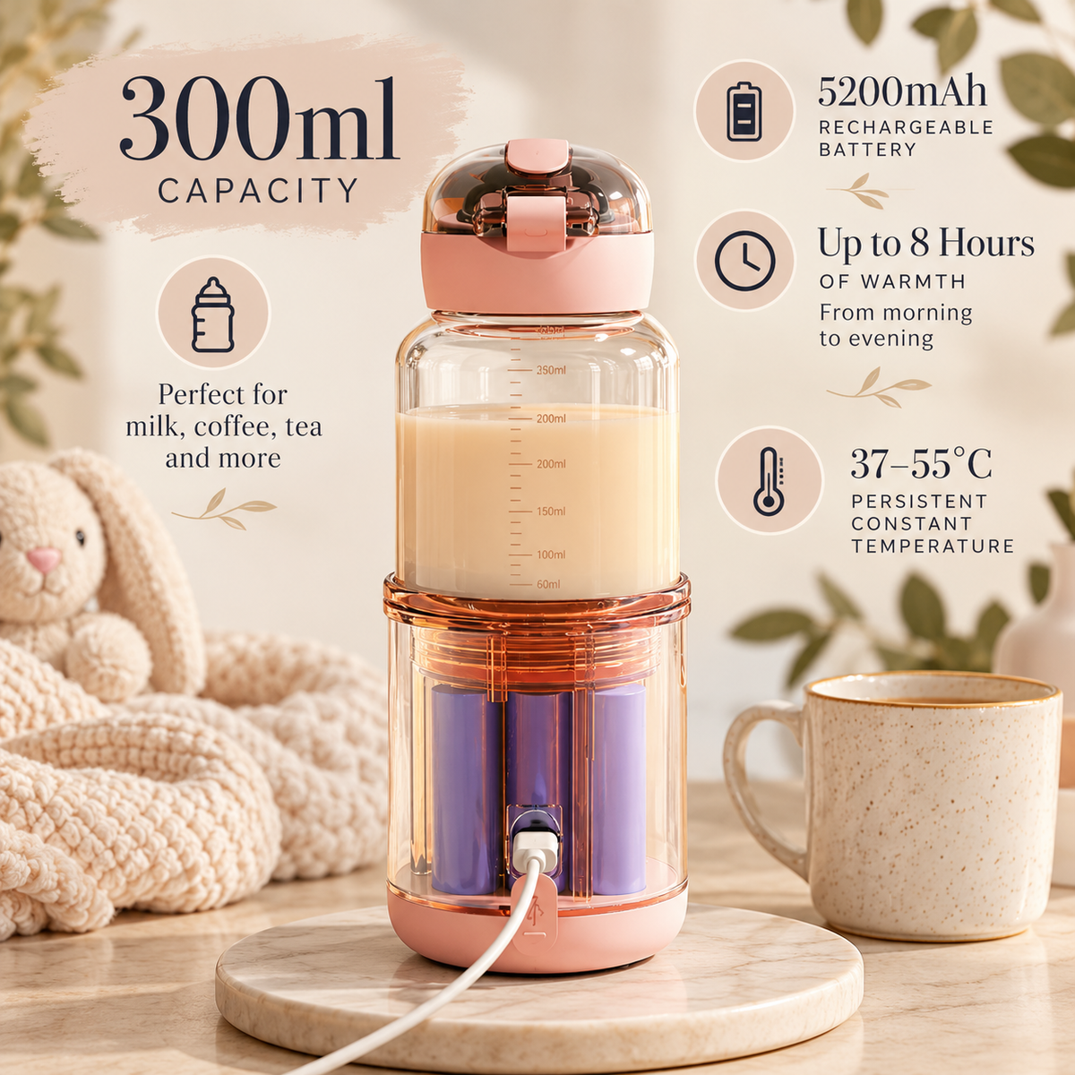 Portable Rechargeable Beverage Warmer