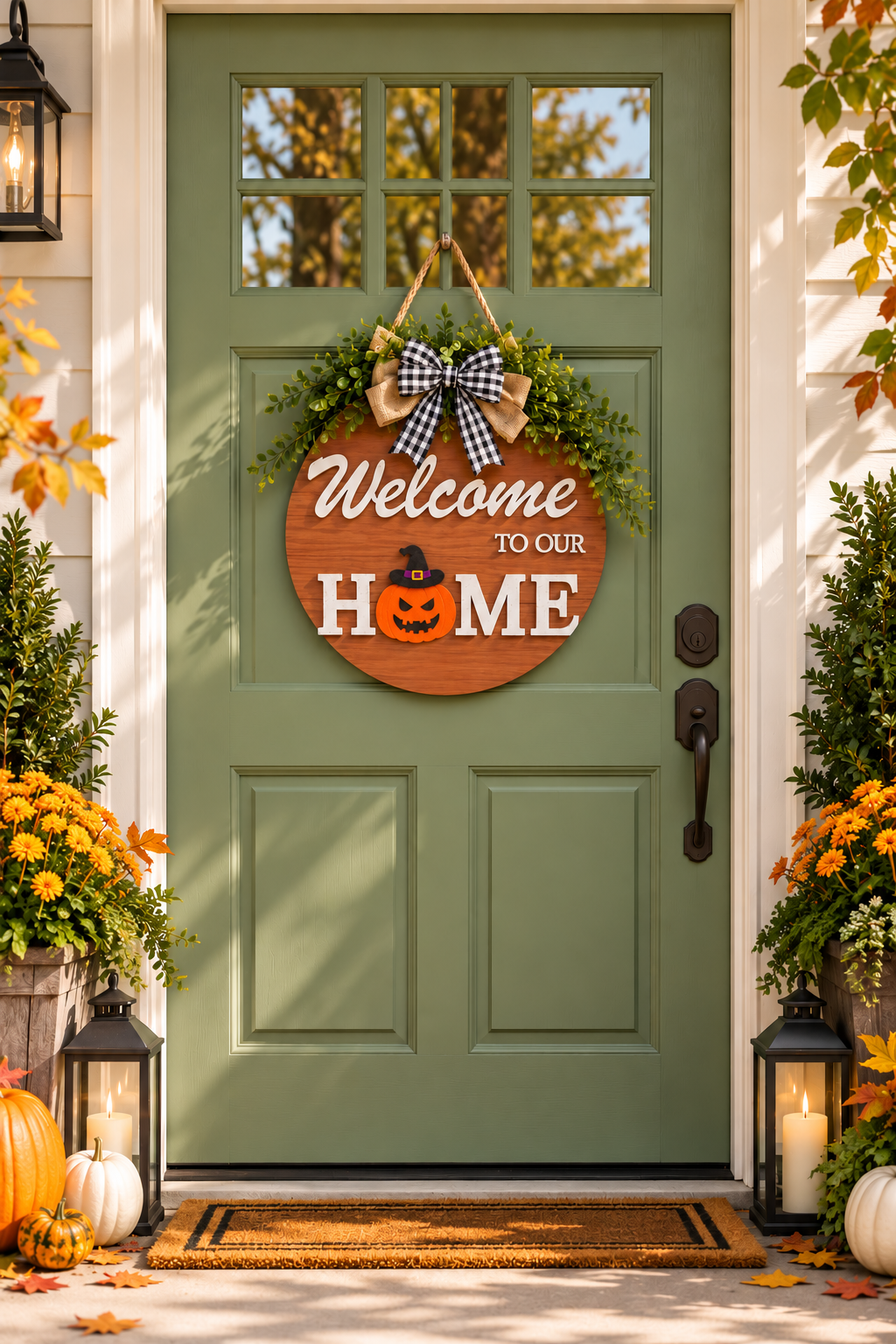 Interchangeable Seasonal Welcome Sign